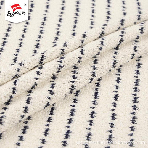Customized Elegant Polyester Hacci Knitted Fabric Spandex